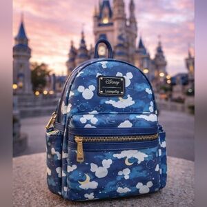 🌙 Disney x Loungefly Celestial Mickey Clouds Mini Backpack
